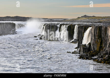 Selfoss Waterfalls, near Reykjahlid, Iceland Stock Photo