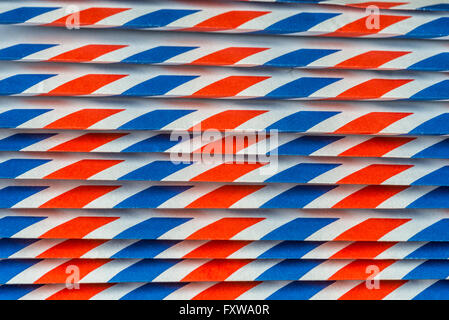 Air Mail Pattern Distinct patterns of red, white and blue of stacked air mail envelopes ...