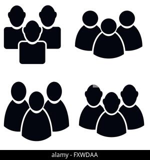 People Talking Icon Set Stock Vector