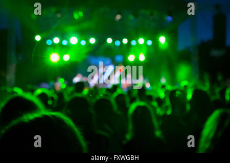 Concert lights bokeh Stock Photo