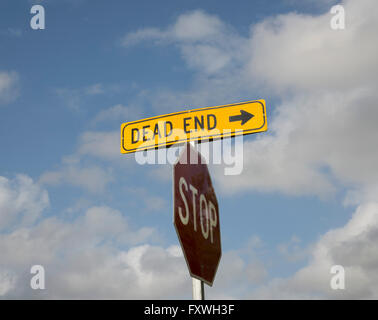 North America Dead End Street sign Stock Photo - Alamy