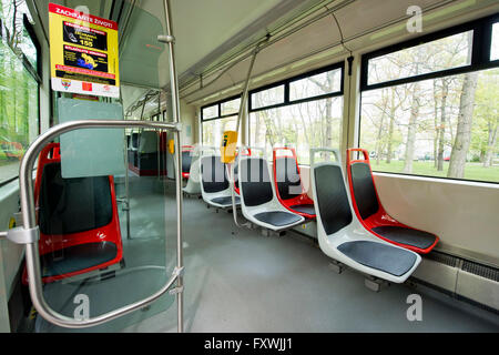 Presentation of upgraded 14T tram in Prague, Czech Republic, April 18, 2016. (CTK Photo/Vit Simanek) Stock Photo