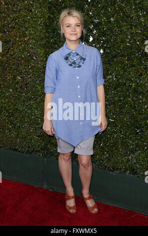 Los Angeles, California, USA. 17th Apr, 2016. 17 April 2016 - Los Angeles, California - Sarah Jones. John Varvatos 13th Annual Stuart House Benefit. Photo Credit: Sammi/AdMedia © Sammi/AdMedia/ZUMA Wire/Alamy Live News Stock Photo