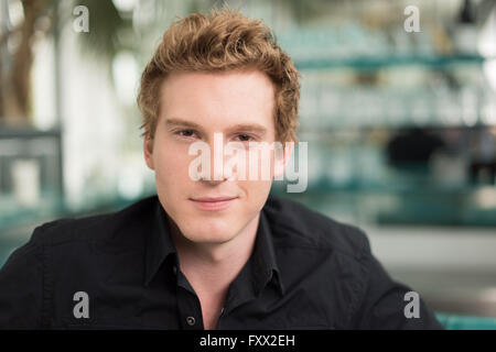 Hamburg, Germany. 18th Apr, 2016. Felix Everding, in the role of Dennis Grabowski, posing during a photo call in Hamburg, Germany, 18 April 2016. The ARD television series 'Rote Rosen' ('Red Roses') starts into the 13th season with 200 new episodes. Photo: Lukas Schulze/dpa/Alamy Live News Stock Photo