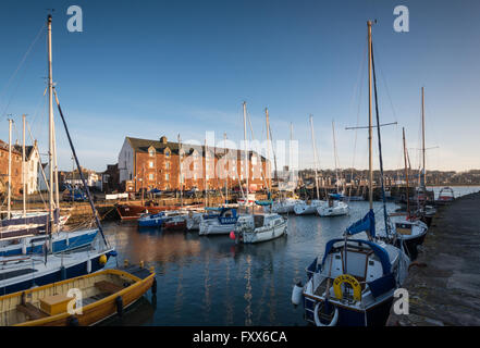 The harbour at North Berwick in East Lothian on a sunny evening Stock Photo