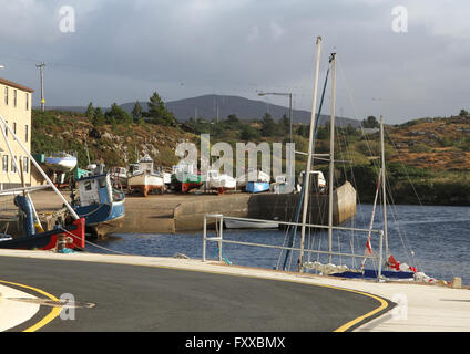 The harbour at Bunbeg in County Donegal, Ireland Stock Photo