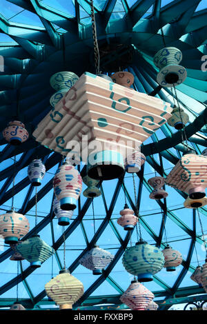 Mad Hatters Tea cups ride roof, Disneyland Paris, France Stock Photo