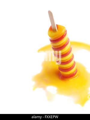 Ice pop popsicle on a stick isolated Stock Photo