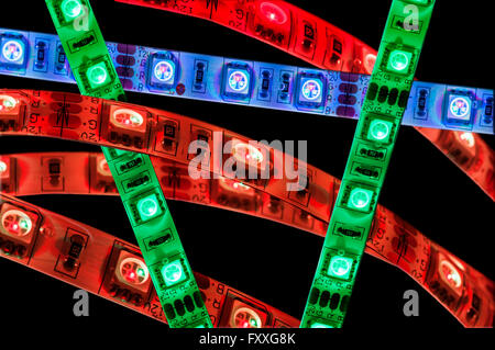 led light strip rgb Stock Photo