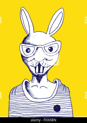 bunny rabbit design Stock Vector