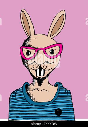 bunny rabbit design Stock Vector