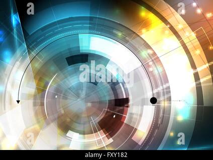 Scientific Future Technology. For Business Presentation. Flyer, Poster Vector Concept Background Stock Vector