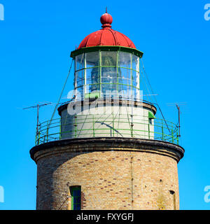 Falsterbo, Sweden - April 11, 2016: Falsterbo lighthouse as seen from the southwest on a sunny spring day. Stock Photo