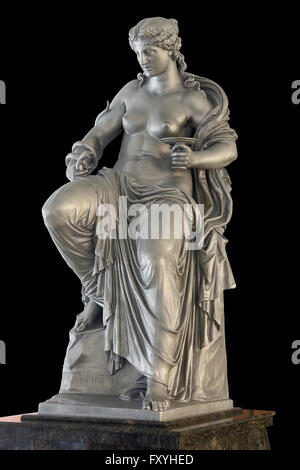 Hygieia statue, goddess of health and patroness of pharmacy, White Columns, Karlovy Vary, Karlovy Vary, Western Bohemia Stock Photo