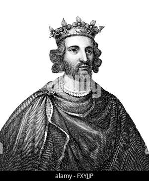 Henry III or Henry of Winchester, 1207 - 1272, King of England Stock Photo