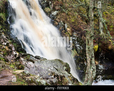 Linhope Spout in the Ingram Valley Northumberland National Park England Stock Photo