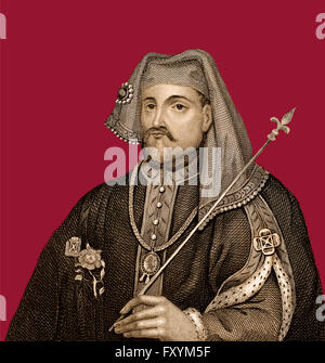 Henry IV or Henry of Bolingbroke, 1367 - 1413, King of England Stock Photo