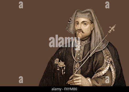 Henry IV or Henry of Bolingbroke, 1367 - 1413, King of England Stock Photo