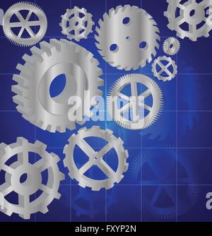 3D gears. Vector Stock Vector Image & Art - Alamy