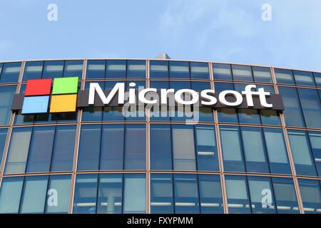 Microsoft office building in Paris, France Stock Photo