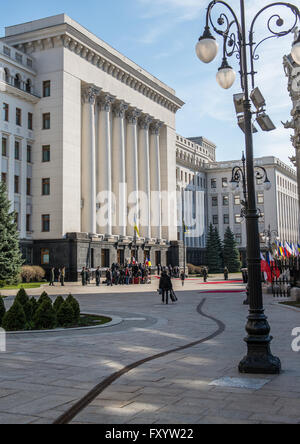 main building of Administration of the President of Ukraine at Bankova Street in Kiev, Ukraine Stock Photo