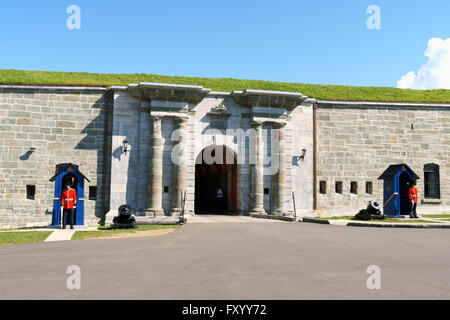 Quebec City, Canada - August 15, 2008: The Citadelle of Quebec City was a military installation and residence. Stock Photo