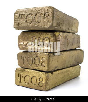 Stock image of a stack of gold bars the symbol of success.
