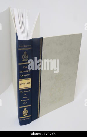 Book On The Motoring Century 1897 - 1997 The Story Of  The Royal Automobile Club (RAC) Stock Photo