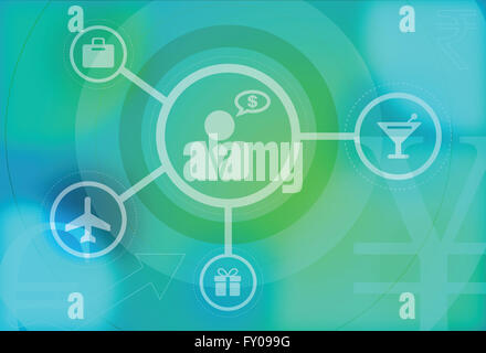 Business travel and journey infographic design template Stock Photo