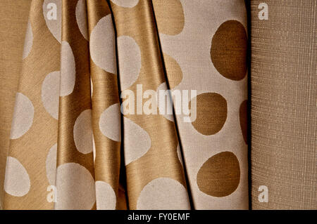 Golden  brown decorative fabric Stock Photo