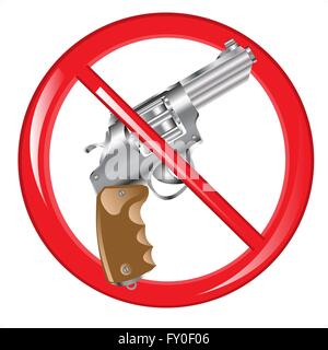 Sign prohibiting weapon Stock Vector