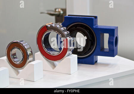 kind of physical geometric cut roller bearing rotation Stock Photo
