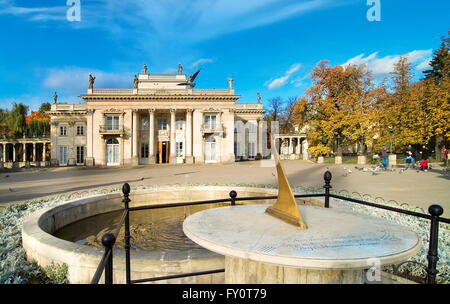 Lazienki Royal Palace (Palece on the Water), Warsaw, Poland Stock Photo
