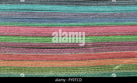 rainbow coloured book pages Stock Photo