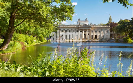 Lazienki Royal Palace (Palece on the Water), Warsaw, Poland Stock Photo