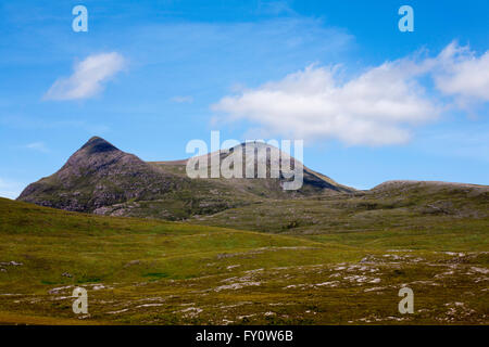 Cul Mor  foreground from Knockan Crag Assynt Scotland Stock Photo