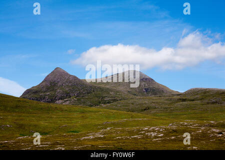 Cul Mor  foreground from Knockan Crag Assynt Scotland Stock Photo