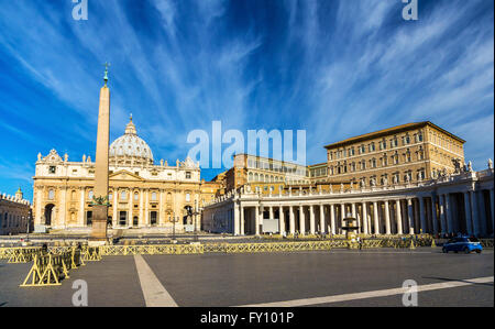 St. Peter's Square in the Vatican Stock Photo