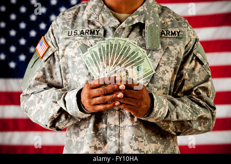 Series with an anonymous African-American soldier on a United States ...
