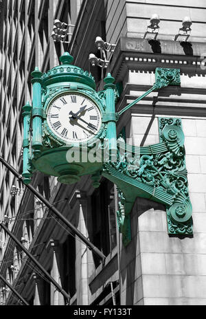 Chicago old clock Stock Photo