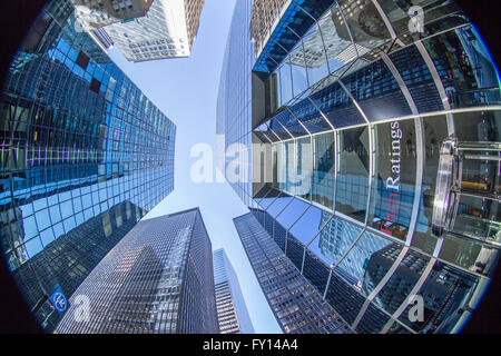 Headquarter Fitch Ratings Manhattan, Financial District, NYC Stock Photo