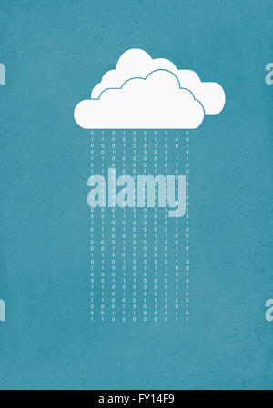 Cloud computing against blue background Stock Photo - Alamy