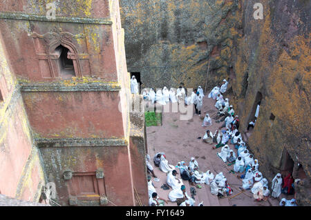 Ethiopia-Northern at Easter ,Axum, Lalibela, Gondar, Lake Tana,  Gelada monkeys, monastries, markets and people. Stock Photo