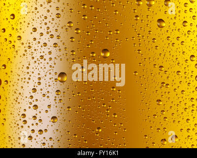 Misted glass of beer. Close up shot. Stock Photo