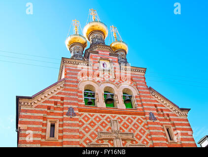 The Alexander Nevsky Church. Russian Orthodox church in Copenhagen. Denmark Stock Photo