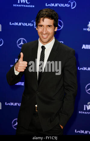 Raul attending the 17th Laureus World Sports Awards 2016 at Messe Berlin on April 18, 2016 in Berlin, Germany. Stock Photo