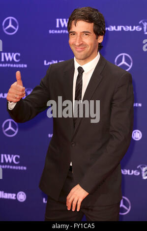 Raul attending the 17th Laureus World Sports Awards 2016 at Messe Berlin on April 18, 2016 in Berlin, Germany. Stock Photo