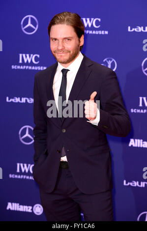 Daniel Brühl attending the 17th Laureus World Sports Awards 2016 at Messe Berlin on April 18, 2016 in Berlin, Germany. Stock Photo