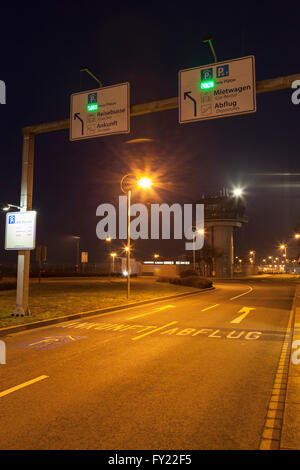 Access road to Dortmund Airport 21, Dortmund, Ruhr Area, North Rhine-Westphalia, Germany Stock Photo