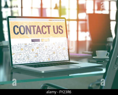 Contact Us Concept Stock Photo - Alamy